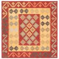 thumbnail image 1 of SAFAVIEH Aspen Edna Tribal Area Rug, Red/Gold, 7' x 7' Square, 1 of 10
