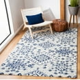 thumbnail image 1 of SAFAVIEH Aspen Eglantine Geometric Diamonds Wool Area Rug, Grey/Blue, 5' x 8', 1 of 8