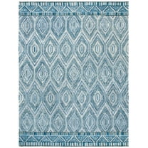 SAFAVIEH Aspen Eglantine Geometric Wool Area Rug, Grey/Blue, 8' x 10'