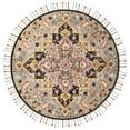 thumbnail image 1 of SAFAVIEH Aspen Eilish Geometric Floral Wool Area Rug, Grey/Charcoal, 3' x 3' Round, 1 of 5