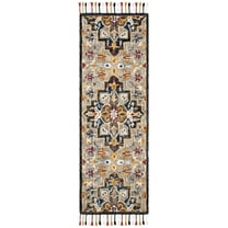 SAFAVIEH Aspen Eilish Oriental Wool Runner Rug, Grey/Charcoal, 2'3" x 13'