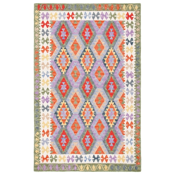 SAFAVIEH Aspen Elena Tribal Area Rug, Ivory/Grey, 8' x 10'