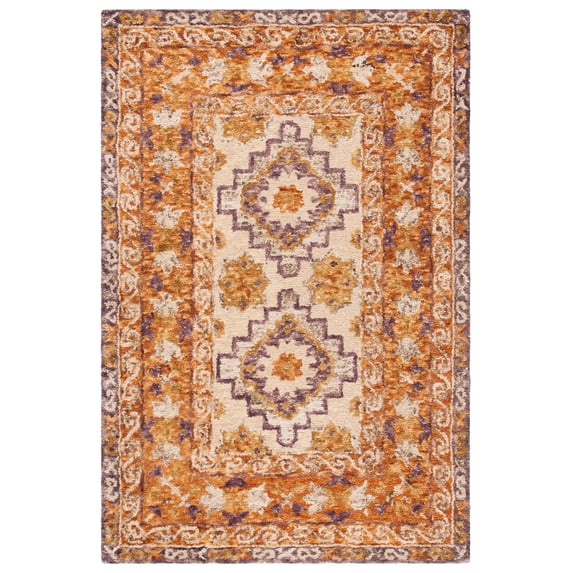 SAFAVIEH Aspen Elwin Oriental Area Rug, Brown/Purple, 6' x 9'