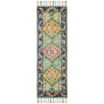 thumbnail image 1 of SAFAVIEH Aspen Emely Floral Wool Runner Rug, Light Green/Black, 2'3" x 7', 1 of 6
