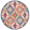 thumbnail image 1 of SAFAVIEH Aspen Emory Tribal Area Rug, Blue/Rust, 7' x 7' Round, 1 of 8