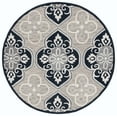 thumbnail image 1 of SAFAVIEH Aspen Enric Damask Wool Area Rug, Blue/Ivory, 6' x 6' Round, 1 of 11