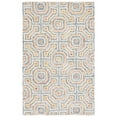 thumbnail image 1 of SAFAVIEH Aspen Ermintrude Colorful Geometric Wool Runner Rug, Ivory/Blue, 2'3" x 7', 1 of 2