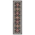 thumbnail image 1 of SAFAVIEH Aspen Ermintrude Floral Bordered Wool Runner Rug, Charcoal/Blue, 2'3" x 9', 1 of 7