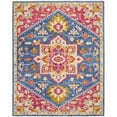 thumbnail image 1 of SAFAVIEH Aspen Gamal Oriental Wool Area Rug, Navy/Fuchsia, 4' x 4' Square, 1 of 9
