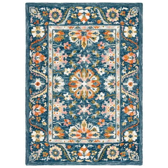 SAFAVIEH Aspen Hepburn Floral Area Rug, Blue/Green, 4' x 6'