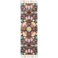 thumbnail image 1 of SAFAVIEH Aspen Hughie Colorful Floral Wool Runner Rug, Black/Purple, 2'3" x 7', 1 of 6