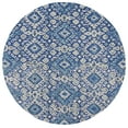 thumbnail image 1 of SAFAVIEH Aspen Isaiah Floral Wool Area Rug, Navy/Beige, 6' x 6' Round, 1 of 10