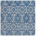 thumbnail image 1 of SAFAVIEH Aspen Isaiah Floral Bordered Wool Area Rug, Navy/Beige, 6' x 6' Square, 1 of 5