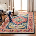 thumbnail image 1 of SAFAVIEH Aspen Issabellarose Floral Bordered Wool Area Rug, Red/Blue, 6' x 9', 1 of 7