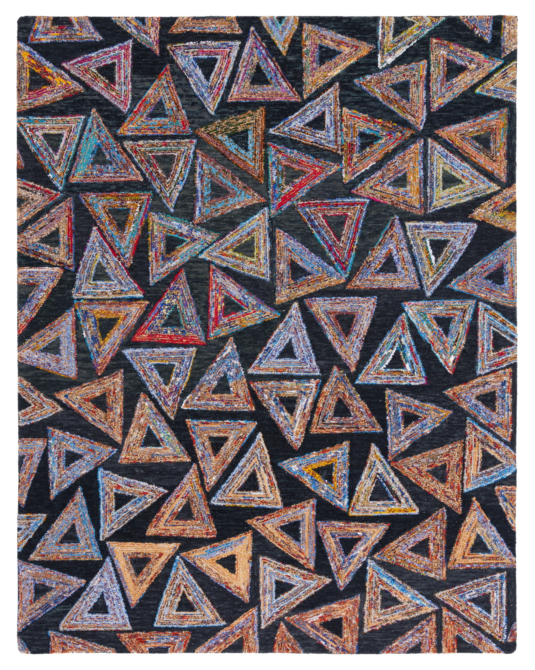 SAFAVIEH Aspen Jacob Geometric Area Rug, Dark Green/Black, 8' x 10'