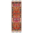 thumbnail image 1 of SAFAVIEH Aspen Jake Southwestern Wool Runner Rug, Orange/Fuchsia, 2'3" x 8', 1 of 5