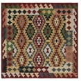 thumbnail image 1 of SAFAVIEH Aspen Jancis Tribal Area Rug, Red/Green, 7' x 7' Square, 1 of 9