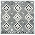 thumbnail image 1 of SAFAVIEH Aspen Jayna Geometric Wool Area Rug, Black/Ivory, 7' x 7' Square, 1 of 8
