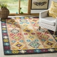thumbnail image 1 of SAFAVIEH Aspen Jovka Geometric Diamonds Wool Area Rug, Beige/Charcoal, 8' x 10', 1 of 7