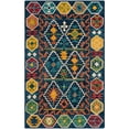thumbnail image 1 of SAFAVIEH Aspen Joyce Geometric Wool Area Rug, Navy/Gold, 5' x 8', 1 of 8