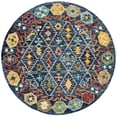 thumbnail image 1 of SAFAVIEH Aspen Joyce Southwestern Wool Area Rug, Navy/Gold, 3' x 3' Round, 1 of 5