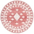 thumbnail image 1 of SAFAVIEH Aspen Kerry Geometric Area Rug, Rust/Ivory, 7' x 7' Round, 1 of 8