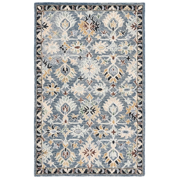 SAFAVIEH Aspen Kiro Tribal Area Rug, Grey/Sage, 3' x 5'