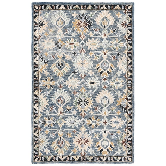 SAFAVIEH Aspen Kiro Tribal Area Rug, Grey/Sage, 4' x 6'
