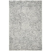 SAFAVIEH Aspen Linton Geometric Wool Area Rug, Grey/Beige, 3' x 5'