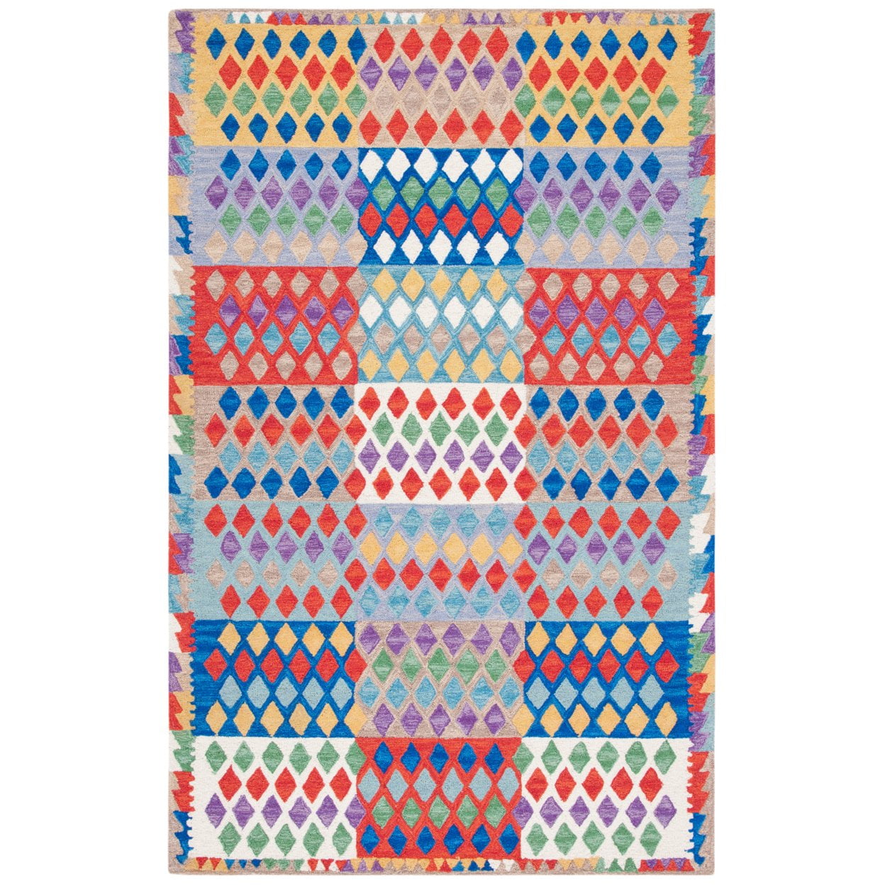 SAFAVIEH Aspen Ludwig Tribal Area Rug, Red/Blue, 4' x 6'