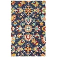 thumbnail image 1 of SAFAVIEH Aspen Magdalena Floral Wool Area Rug, Navy/Red, 3' x 5', 1 of 6