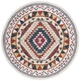 thumbnail image 1 of SAFAVIEH Aspen Malvena Southwestern Wool Area Rug, Rust/Ivory, 7' x 7' Round, 1 of 7