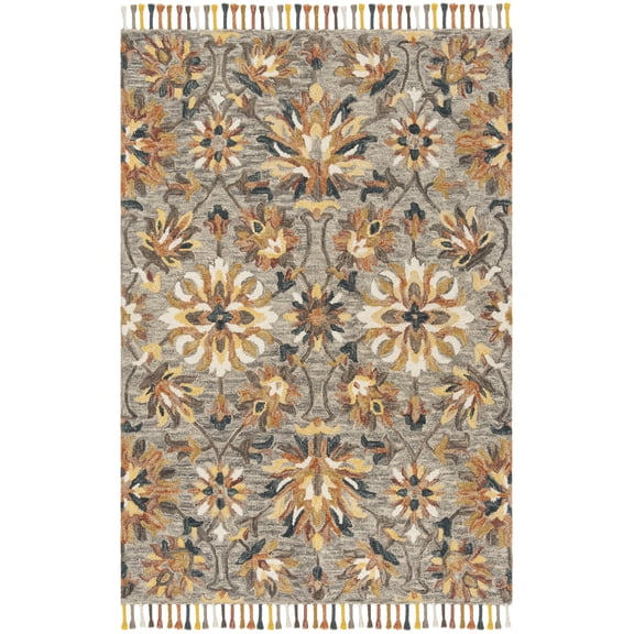 SAFAVIEH Aspen Marcus Tribal Area Rug, Grey/Brown, 4' x 6'