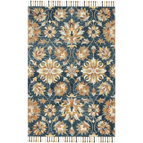 SAFAVIEH Aspen Marcus Tribal Area Rug, Navy/Multi, 8' x 10'