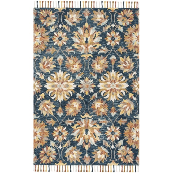 SAFAVIEH Aspen Marcus Tribal Area Rug, Navy/Multi, 8' x 10'