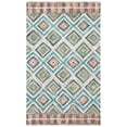 thumbnail image 1 of SAFAVIEH Aspen Maurice Geometric Wool Area Rug, Green/Red, 2' x 3', 1 of 7