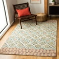 thumbnail image 1 of SAFAVIEH Aspen Maurice Geometric Wool Area Rug, Green/Red, 5' x 8', 1 of 9