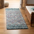 thumbnail image 1 of SAFAVIEH Aspen Maurice Geometric Wool Runner Rug, Blue/Red, 2'3" x 7', 1 of 9