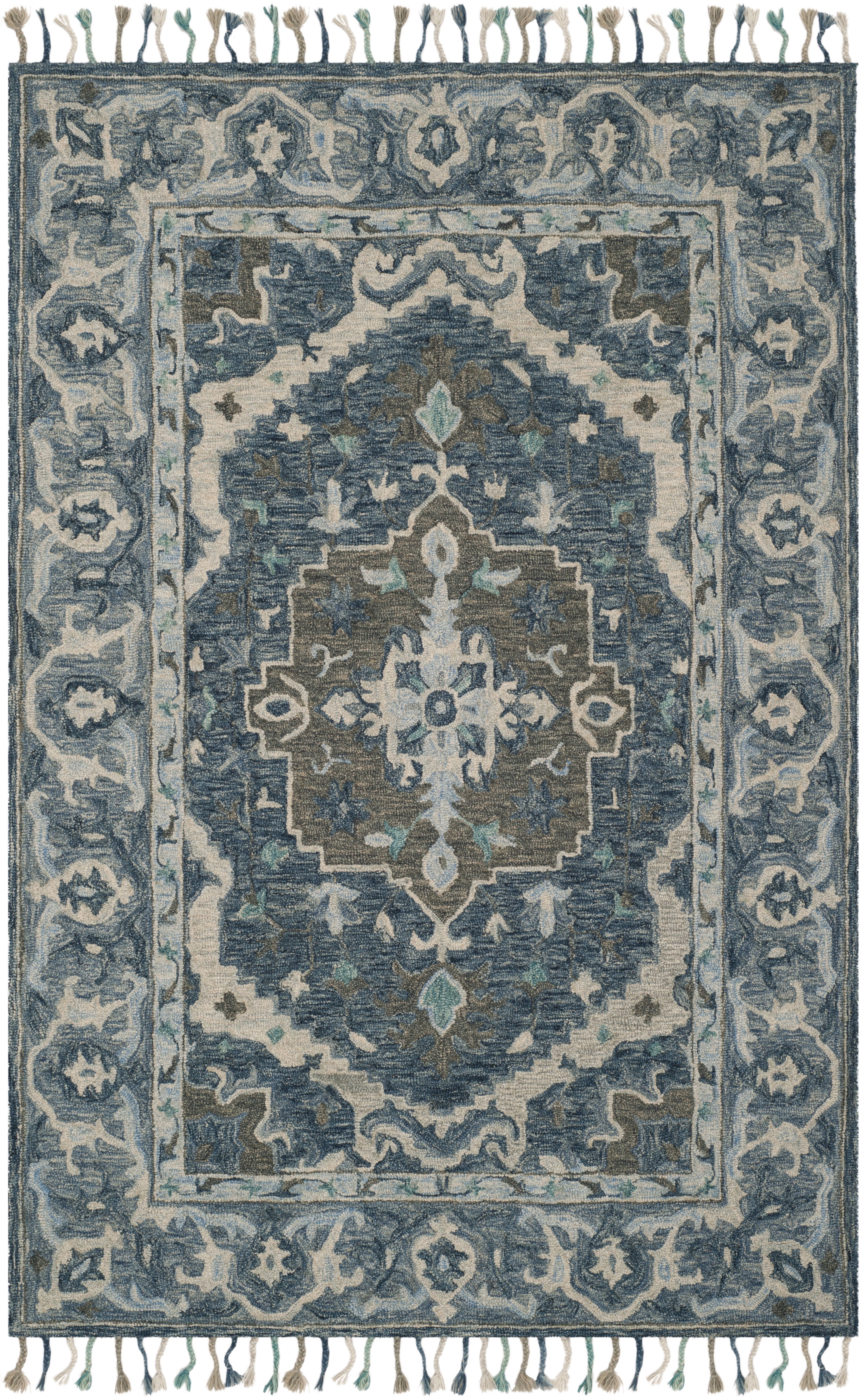 Hand-Tufted Aspen Chic 4' x 6' Gray Wool Area Rug