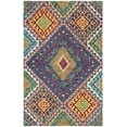 thumbnail image 1 of SAFAVIEH Aspen Mia Geometric Diamonds Wool Area Rug, Blue/Multi, 6' x 9', 1 of 8