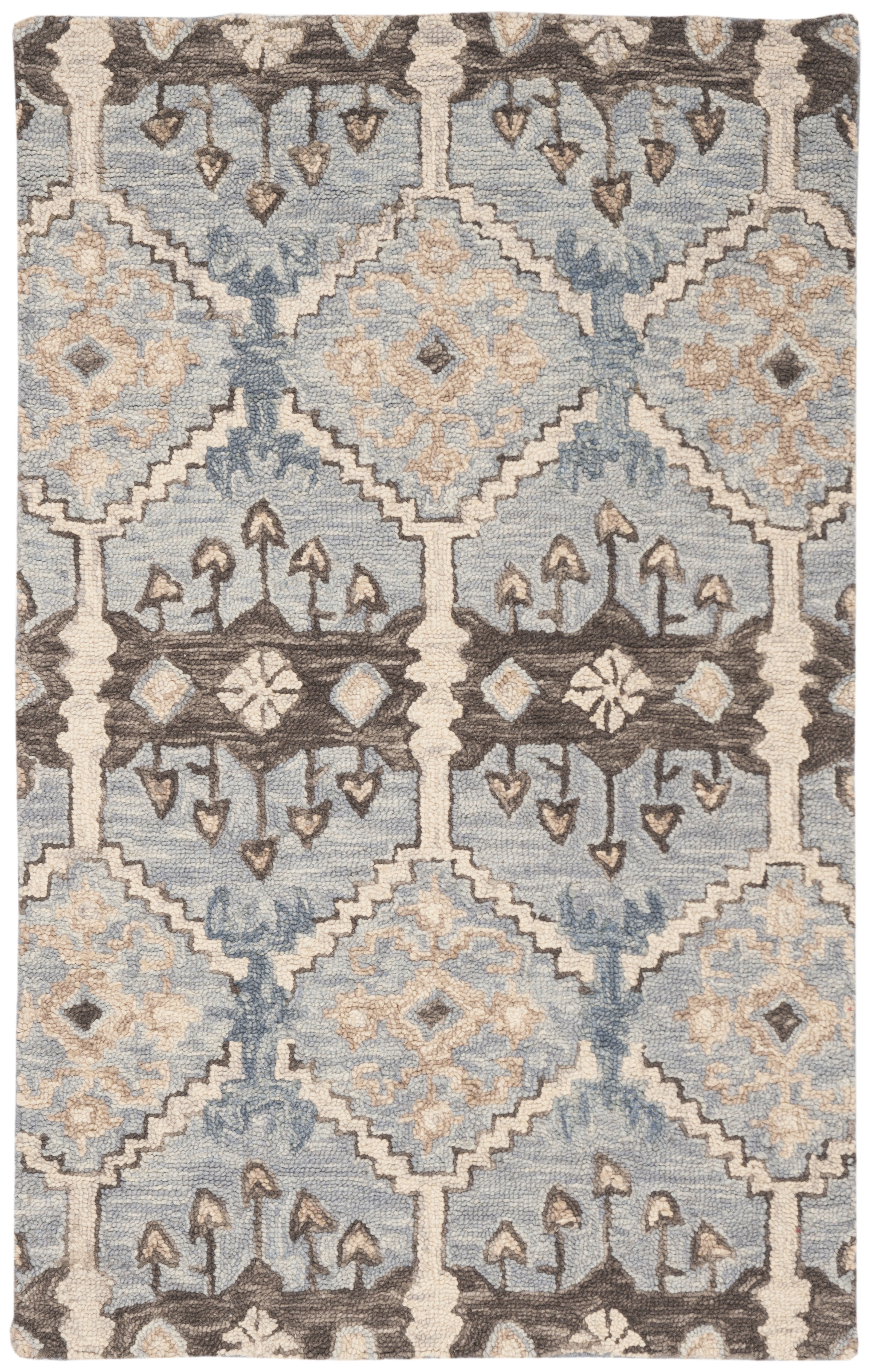 Aspen 3' x 5' Light Blue Wool Tufted Area Rug