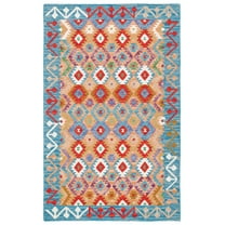 SAFAVIEH Aspen Oralee Geometric Area Rug, Light Blue/Beige, 5' x 8'