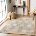 thumbnail image 1 of SAFAVIEH Aspen Peregrine Geometric Wool Area Rug, Blue/Gold, 6' x 9', 1 of 9