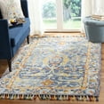 thumbnail image 1 of SAFAVIEH Aspen Peter Floral Bordered Wool Area Rug, Blue/Rust, 9' x 12', 1 of 7