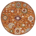 thumbnail image 1 of SAFAVIEH Aspen Quinten Tribal Area Rug, Rust/Green, 5' x 5' Round, 1 of 4