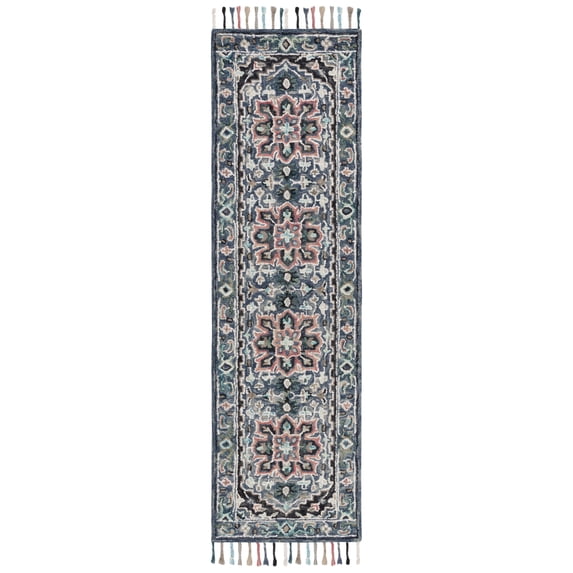 SAFAVIEH Aspen Rihanna Oriental Runner Rug, Pink/Blue, 2'3" x 7'