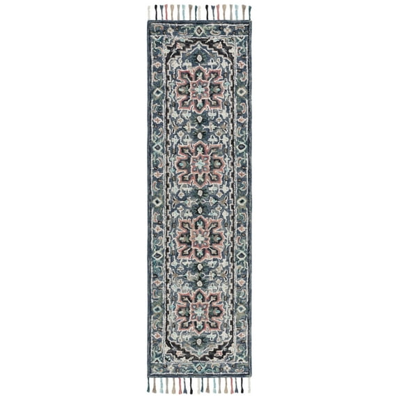 SAFAVIEH Aspen Rihanna Oriental Runner Rug, Pink/Blue, 2'3" x 9'