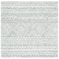 thumbnail image 1 of SAFAVIEH Aspen Rosalind Geometric Wool Area Rug, Ivory/Black, 5' x 5' Square, 1 of 7