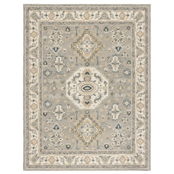 SAFAVIEH Aspen Stafford Oriental Wool Area Rug, Moss/Ivory, 9' x 12'