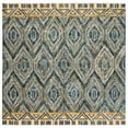 thumbnail image 1 of SAFAVIEH Aspen Sylvester Geometric Wool Area Rug, Blue/Gold, 7' x 7' Square, 1 of 7